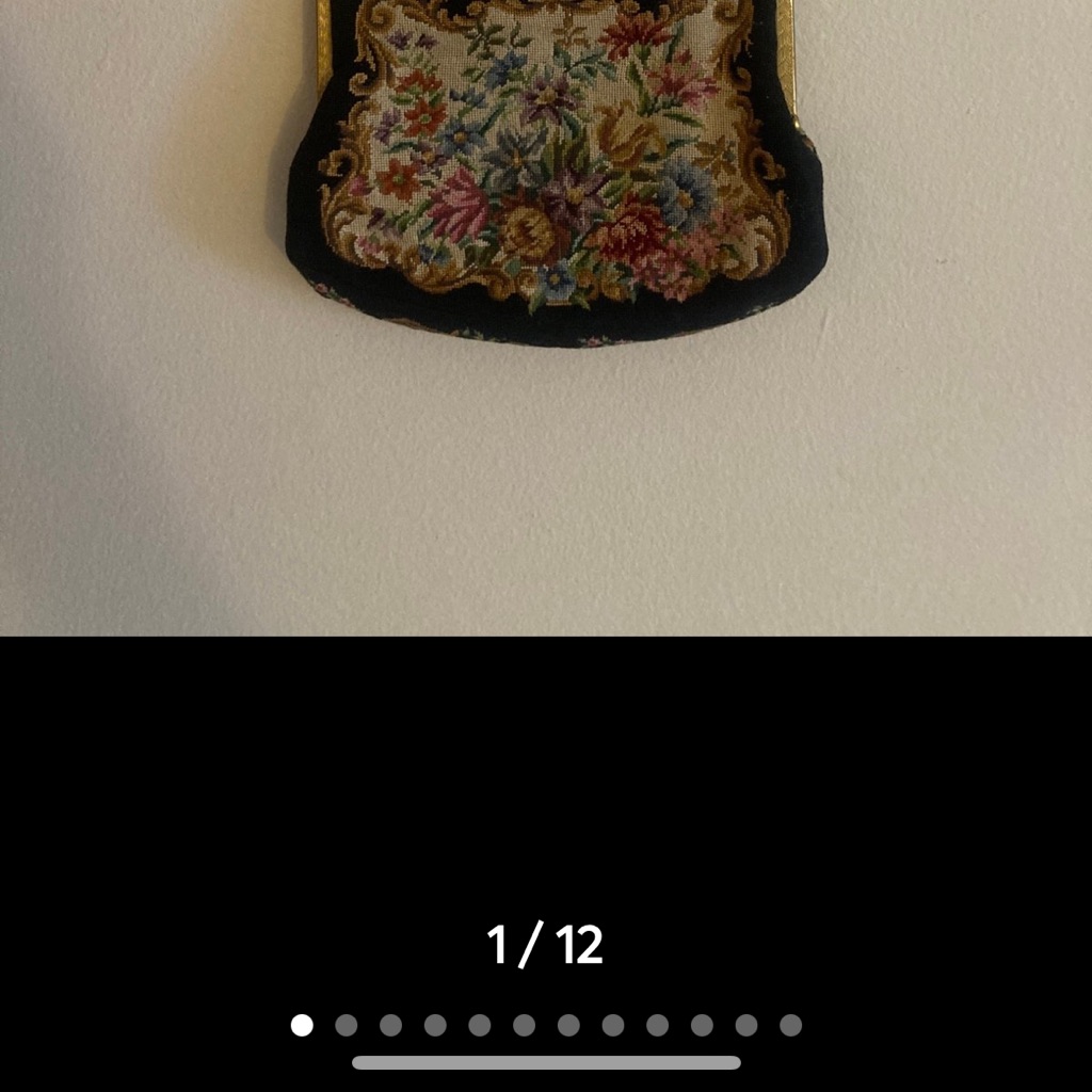 Vintage Floral Tapestry Purse